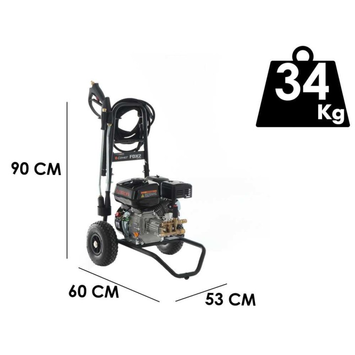 Comet FDX2 CXD 10/220 bensiinikäyttöinen painepesuri, 220 bar, Loncin G200FA