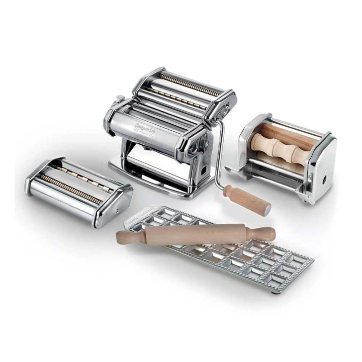 Imperia Fabbrica della Pasta pastakone, ruostumaton teräs, käsikäyttöinen