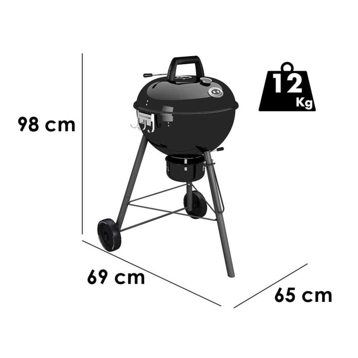 Outdoorchef Chelsea 480 C hiiligrilli, Ø 45 cm, Easy Slide