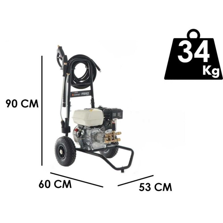 Comet FDX2 CXD 10/220 painepesuri, Honda GP 200, 220 bar, 570 l/h