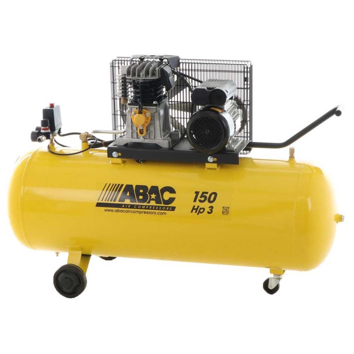 ABAC B26B/150 CM3 hihnakäyttöinen kompressori, 3 HP, 150 l, 230 V