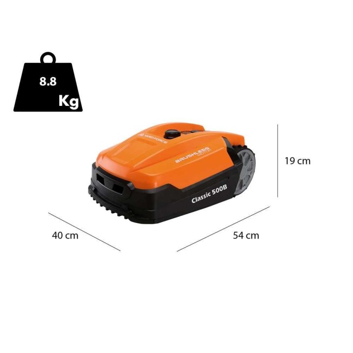 Yard Force Classic 500B robottiruohonleikkuri, 28 V, 500 m², Bluetooth