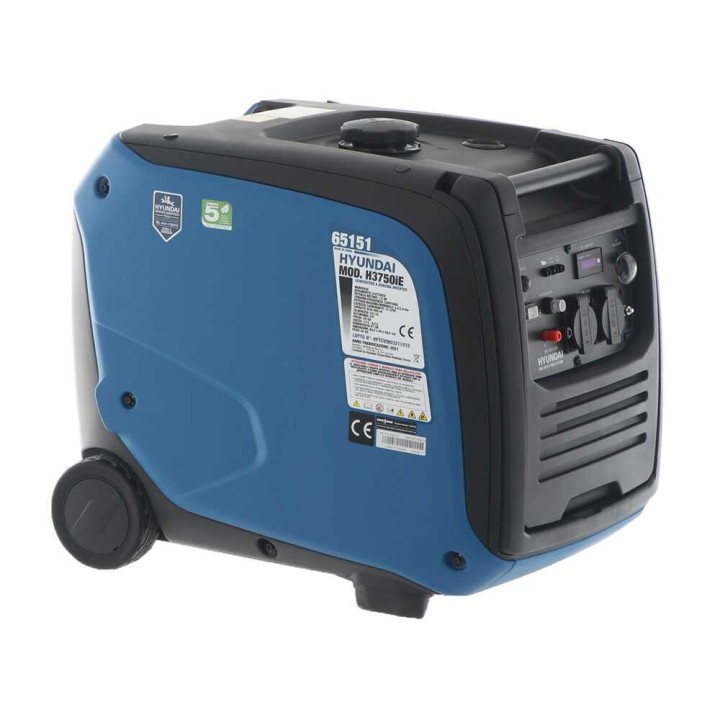Hyundai H3750iE invertterigeneraattori, 3,3 kW, 230 V, trolley-rakenne