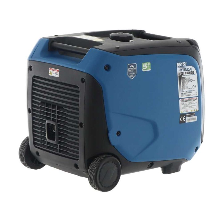 Hyundai H3750iE invertterigeneraattori, 3,3 kW, 230 V, trolley-rakenne