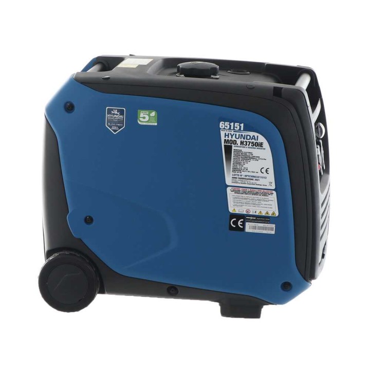 Hyundai H3750iE invertterigeneraattori, 3,3 kW, 230 V, trolley-rakenne