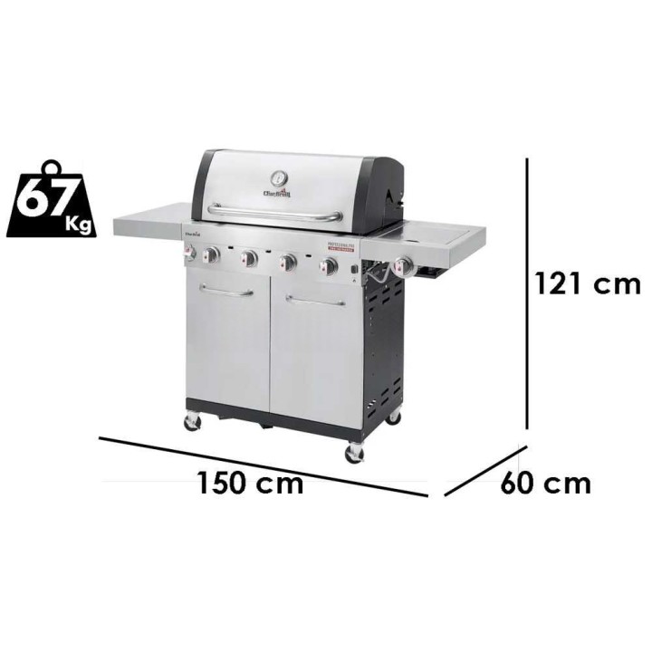Char-Broil Professional Pro S 4 -kaasugrilli, 11,2 kW, 4 poltinta