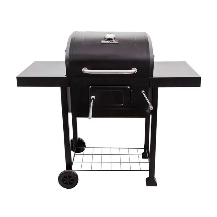 Char-Broil Charcoal 2600 hiiligrilli, valurautaritilä, kansi ja lämpömittari