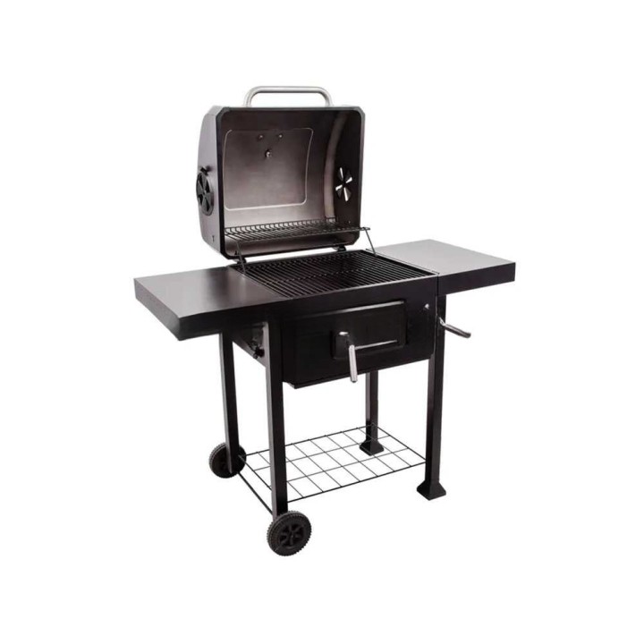 Char-Broil Charcoal 2600 hiiligrilli, valurautaritilä, kansi ja lämpömittari