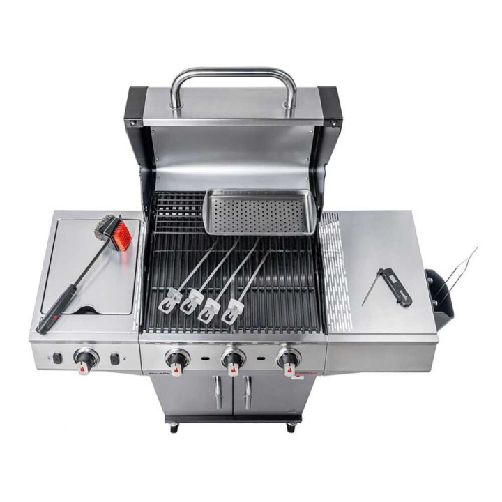 Char-Broil Performance Pro S 3 -kaasugrilli, 3 poltinta, sivukeitin, 8,4 kW