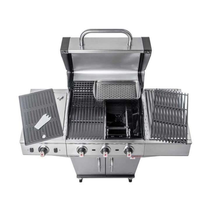 Char-Broil Performance Pro S 3 -kaasugrilli, 3 poltinta, sivukeitin, 8,4 kW