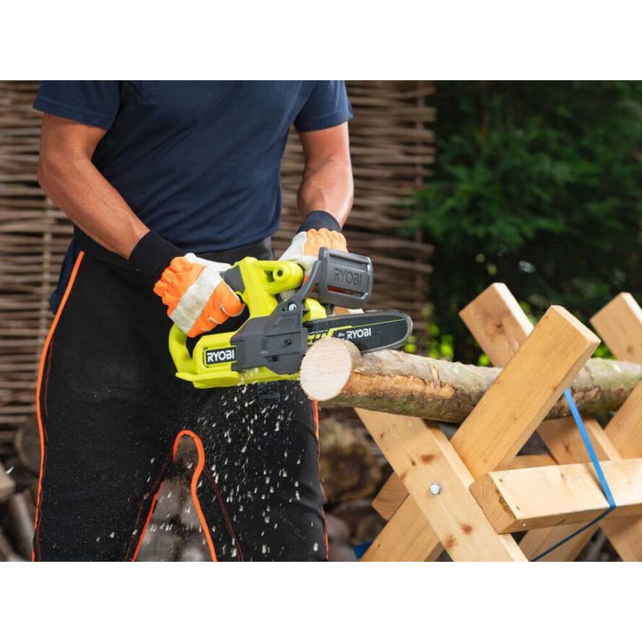 Ryobi RY18CS20A-0 akkukäyttöinen oksasaha, 18 V, 20 cm, ilman akkua ja laturia