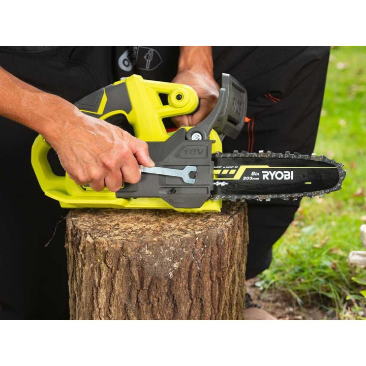 Ryobi RY18CS20A-0 akkukäyttöinen oksasaha, 18 V, 20 cm, ilman akkua ja laturia