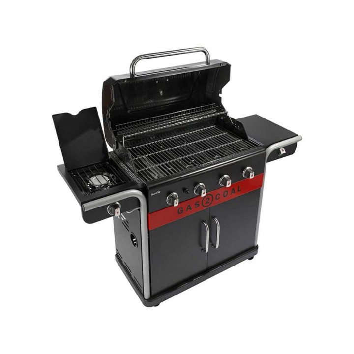 Char-Broil Gas2Coal 2.0 4B kaasu- ja hiiligrilli, 4 poltinta, 15,2 kW
