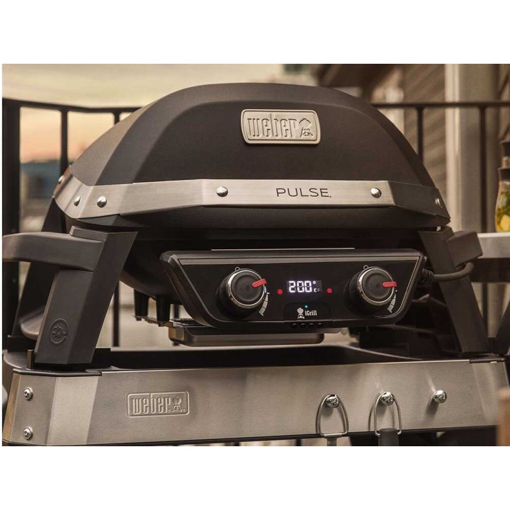 Weber Pulse 2000 sähkögrilli vaunuilla, 2,2 kW, Wi-Fi, 1 911 cm²