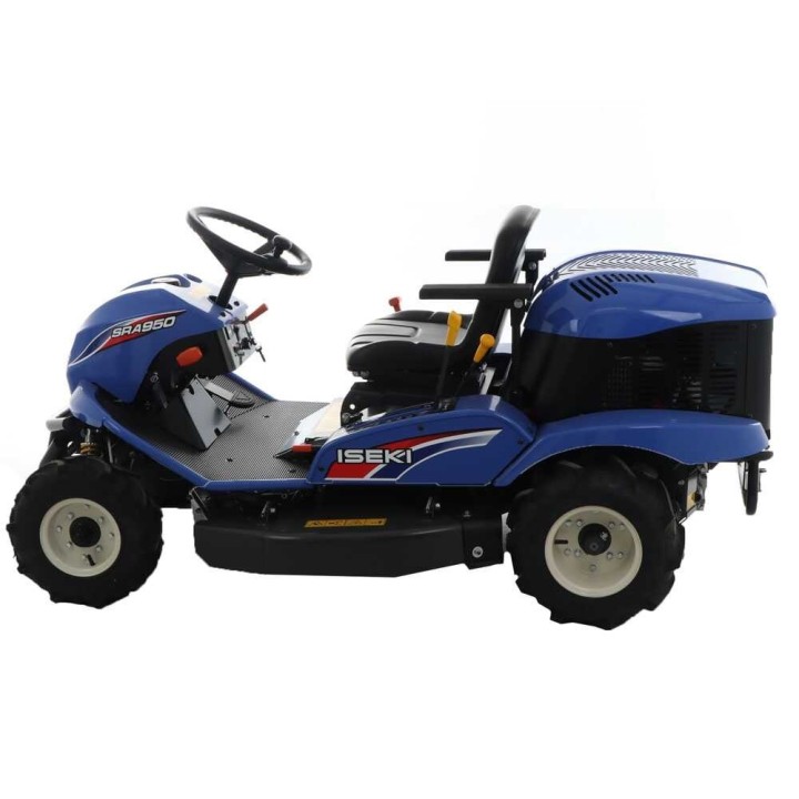 Iseki SRA 950A 2WD traktorimallinen silppurileikkuri, Kawasaki 726 cm³, hydrostaattinen