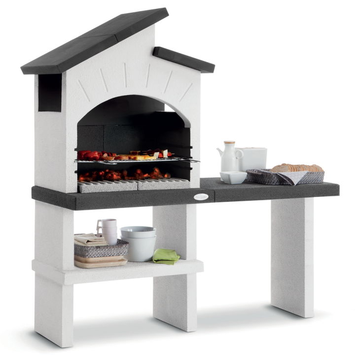 Palazzetti Ravello muurattu puu ja hiiligrilli 68 40 cm 490 kg