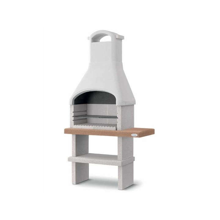 Palazzetti Rimini muurattu puu- ja hiiligrilli, 68 × 40 cm, kupu