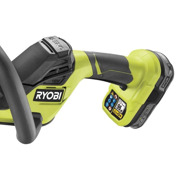RYOBI RY18HT50A-125 akkukäyttöinen pensasleikkuri, 50 cm, 18 V, 2,5 Ah