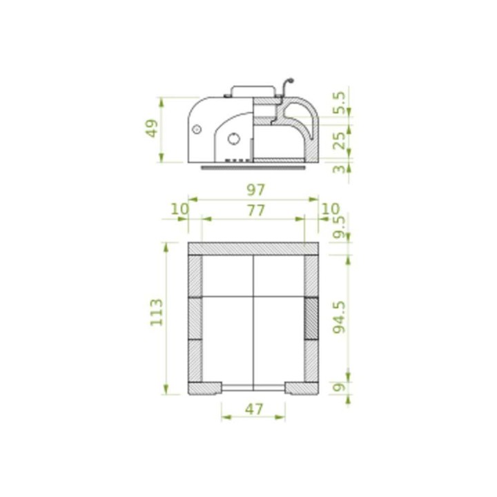 Palazzetti Easy Large puulämmitteinen ulkouuni, 6 pizzaa, paistokammio 77 × 96 cm