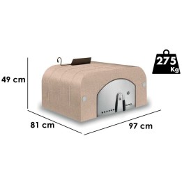 Palazzetti Easy Medium puulämmitteinen ulkouuni 77 65 cm 4 pizzaa