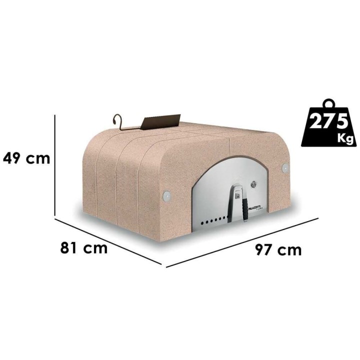 Palazzetti Easy Medium puulämmitteinen ulkouuni 77 65 cm 4 pizzaa