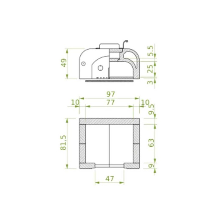 Palazzetti Easy Medium puulämmitteinen ulkouuni, 77 × 65 cm, 4 pizzaa