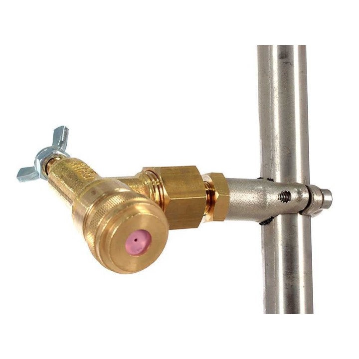 Ruostumattomat ruiskutusvarret 5 + 5, messinkiset perhossuuttimet, 120 cm