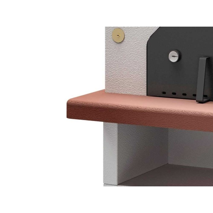 Palazzetti Easy Medium puu-uuni jalustalla, 77 × 65 cm, ulkokäyttöön