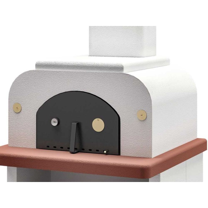 Palazzetti Easy Medium puu-uuni jalustalla, 77 × 65 cm, ulkokäyttöön