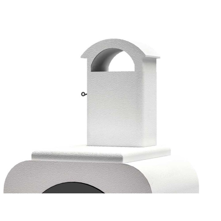 Palazzetti Easy Medium puu-uuni jalustalla, 77 × 65 cm, ulkokäyttöön
