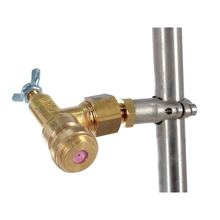 Ruostumattomat ruiskutusvarret 5 + 5, messinkiset perhossuuttimet, 120 cm