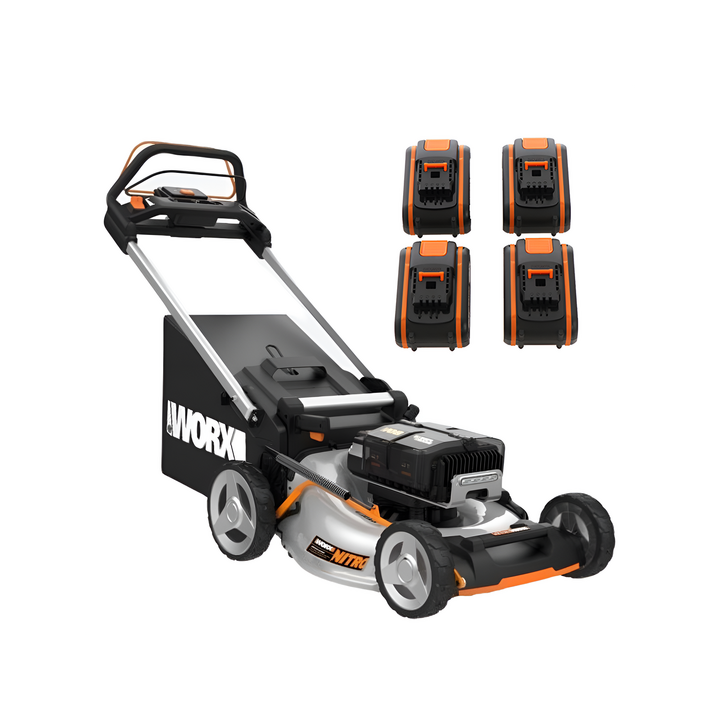 Worx Nitro WG761E vetävä akkuruohonleikkuri 80 V 51 cm