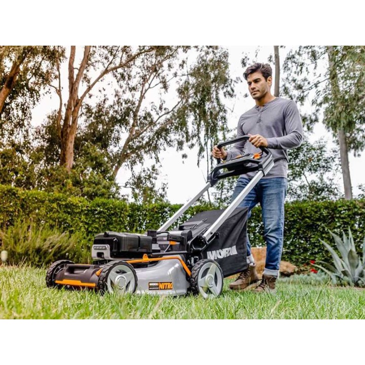 Worx Nitro WG761E vetävä akkuruohonleikkuri, 80 V, 51 cm