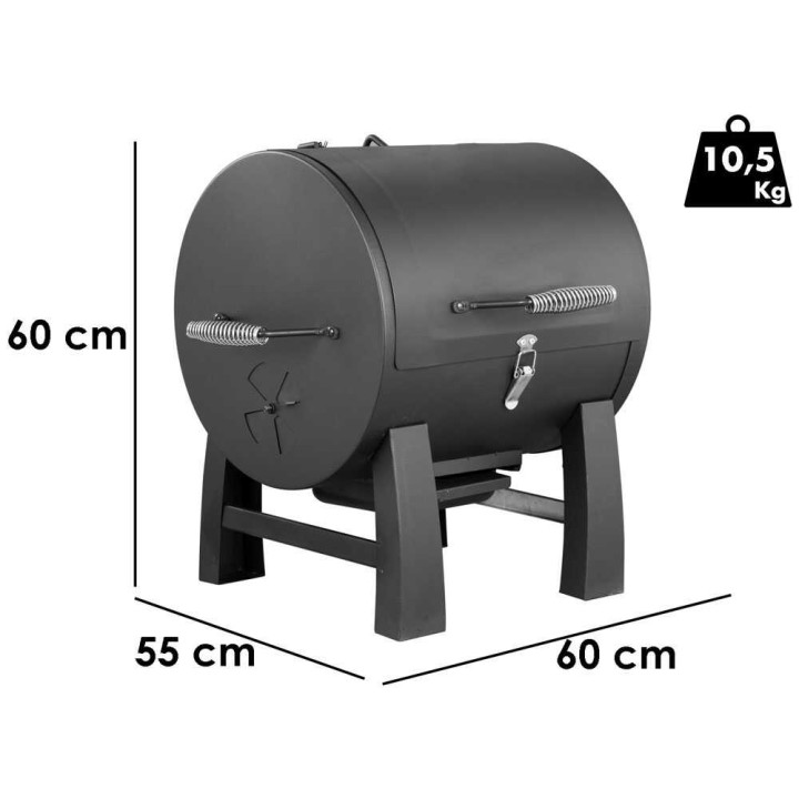 MasterCook Carbo Piggy hiiligrilli, 40 × 37 cm:n ritilä, 1 480 cm²