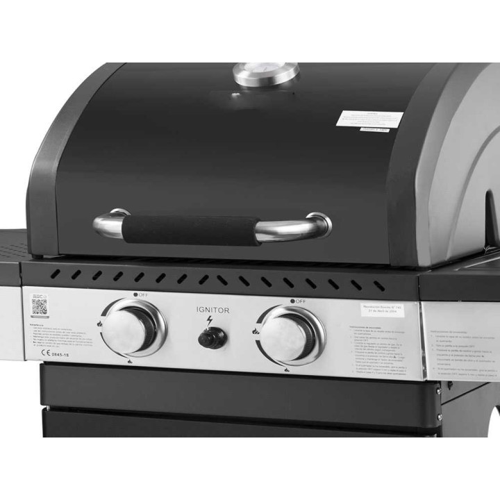 MasterCook Dallas kaasugrilli, 2+1 poltinta, 60 × 42 cm