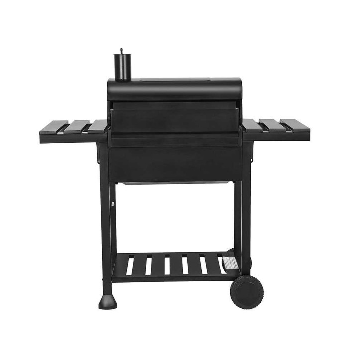 MasterCook Friend -hiiligrilli, 46 × 41 cm, lämpömittari ja kokoontaitettavat sivutasot