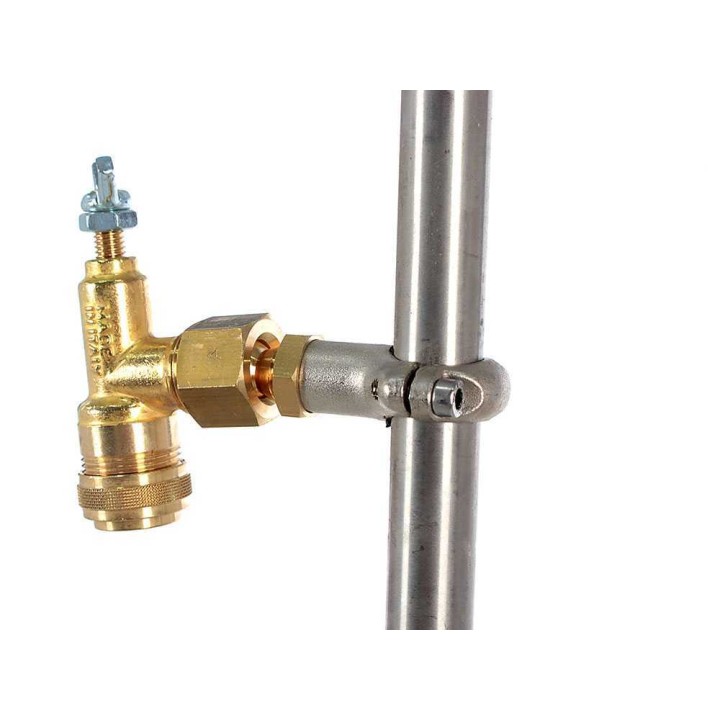 Ruostumattomat ruiskutustangot 4+4, messinkiset perhosruiskut, 95 cm