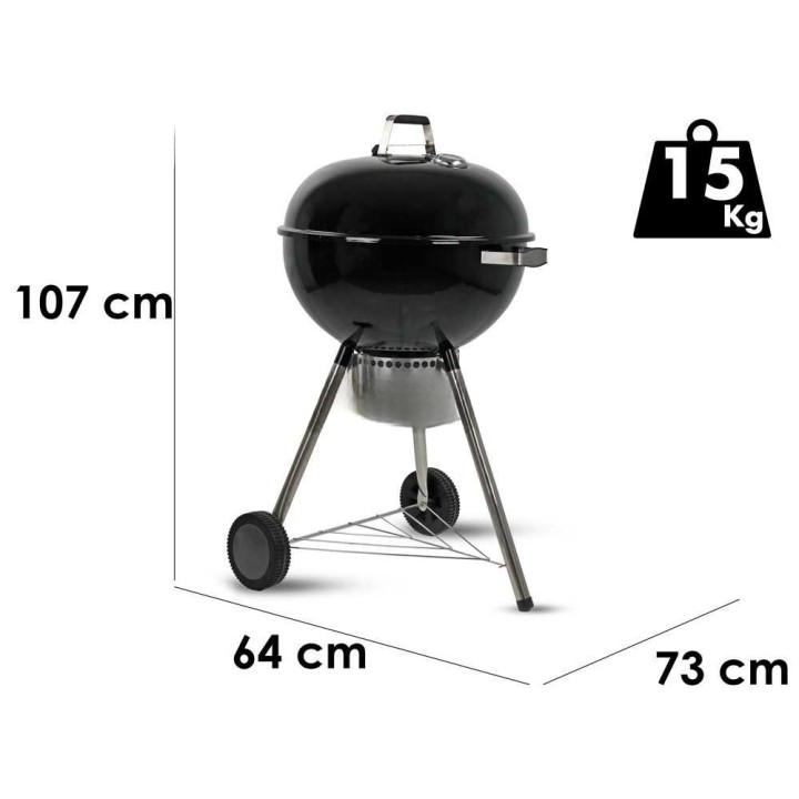 MasterCook Ketty 57 hiiligrilli, Ø 57 cm