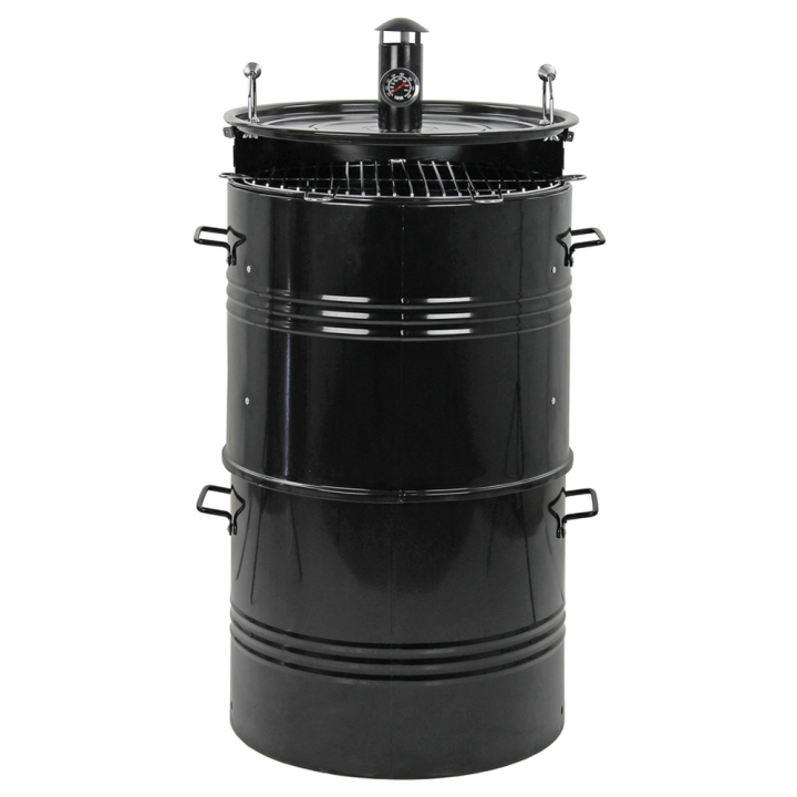 MasterCook Pit Barrel hiiligrilli 47 cm pizzauuni ja savustin