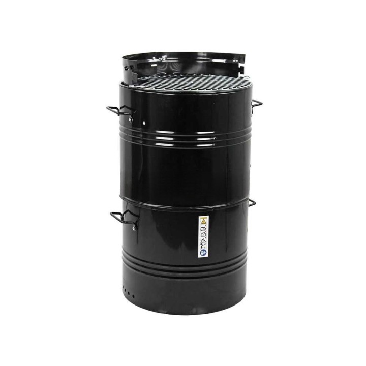 MasterCook Pit Barrel -hiiligrilli, Ø 47 cm, pizzauuni ja savustin