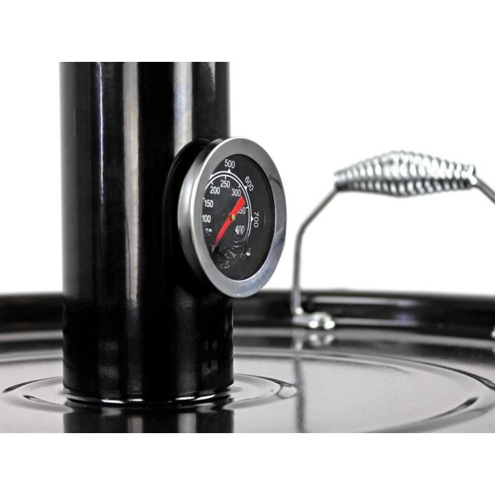 MasterCook Pit Barrel -hiiligrilli, Ø 47 cm, pizzauuni ja savustin