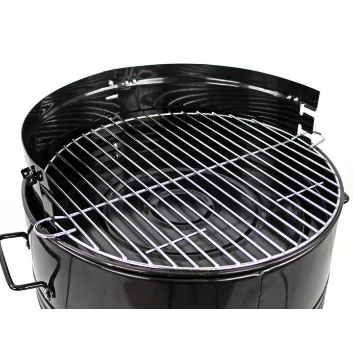 MasterCook Pit Barrel -hiiligrilli, Ø 47 cm, pizzauuni ja savustin