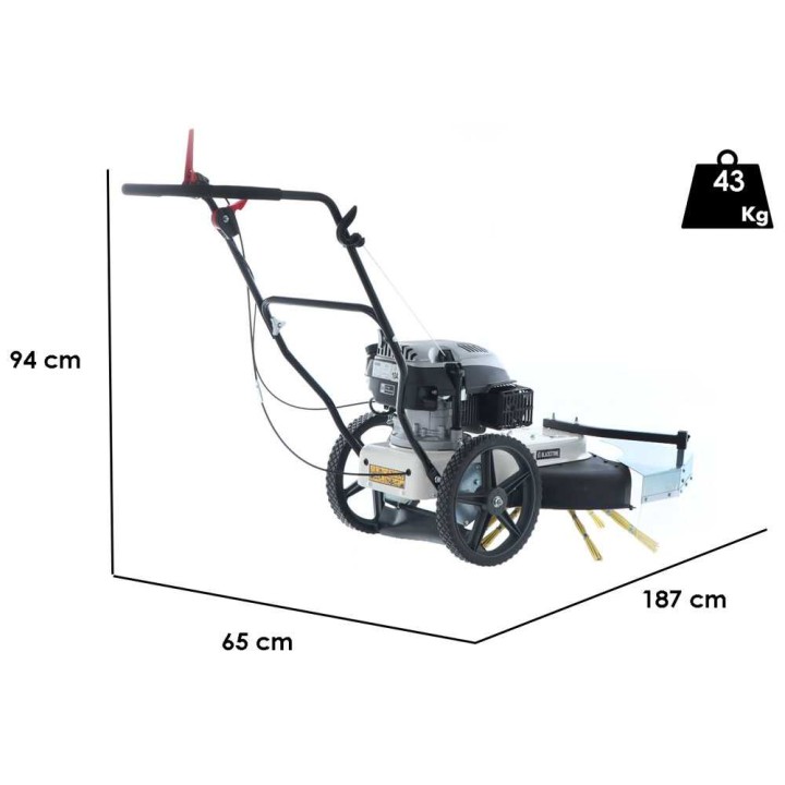 BlackStone WYT 60-173 työnnettävä moottoriharja, 173 cm³, 60 cm