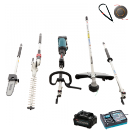 Makita UX01GZ monitoimityökalu 40 V 2 5 Ah akku ja laturi