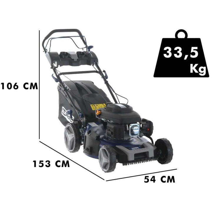 BullMach ACHILLE 51 4-in-1-bensiiniruohonleikkuri, 224 cm³, 51 cm