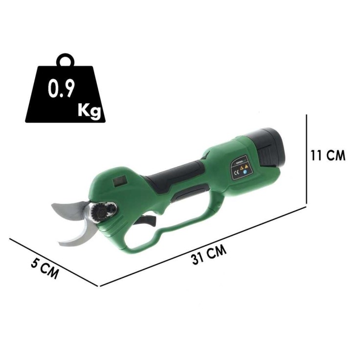 GreenBay TopCut 28 sähköoksasakset, 2 × 16,8 V 2 Ah, 28 mm