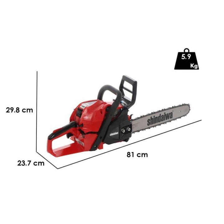 Shindaiwa SDK 451S -moottorisaha, 45 cm³, 38 cm laippa