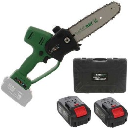 GreenBay TopSaw 8 akkukäyttöinen oksasaha 400 W 2 akkua 21 V 4 Ah