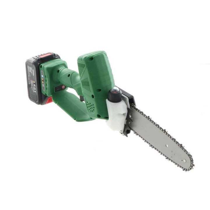 GreenBay TopSaw 8 akkukäyttöinen oksasaha, 400 W, 2 akkua 21 V 4 Ah