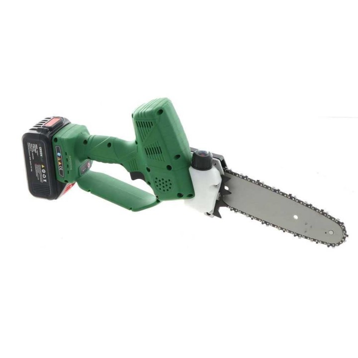 GreenBay TopSaw 8 akkukäyttöinen oksasaha, 400 W, 2 akkua 21 V 4 Ah